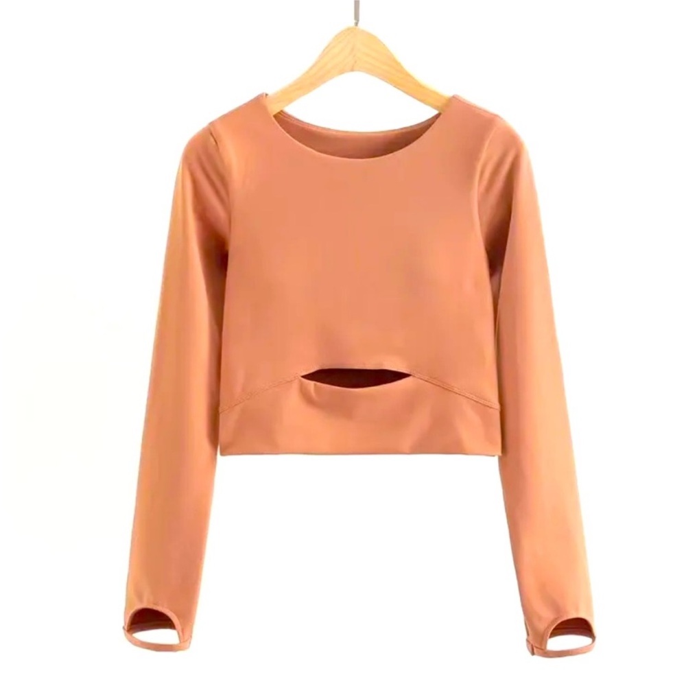 Lululemon long sleeve 6 camel